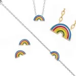 Bijoux arc - en - ciel multicolore pour enfant