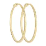 Boucles créoles femme en plaqué or, diamètre 60 mm - vimila Boucles créoles femme en plaqué or, diamètre 60 mm - vimila