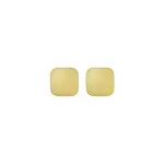 Boucles d'oreilles acier femme, carré doré - litchi Boucles d'oreilles acier femme, carré doré - litchi