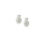 Boucles d'oreilles argent pour enfant, ananas