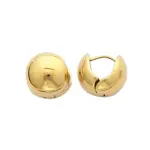 Boucles d'oreilles boules en acier dor pour femme - lgret