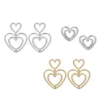 Boucles d'oreilles coeur style fer forg - paloma