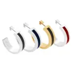 Boucles d'oreille crateur: croles cuir, zo bijoux - chanko