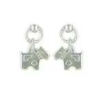 Boucles d'oreilles enfant, argent 925 - petits chiens Boucles d'oreilles enfant, argent 925 - petits chiens