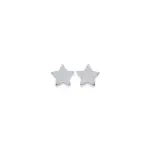 Boucles d'oreilles pour enfant, etoile en argent
