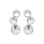 Boucles d'oreilles femme en argent & cristal de swarovski - grelots