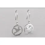 Boucles d'oreilles femme en argent, oiseau par cabanetchanque