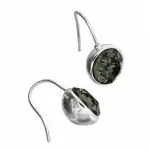 Boucles d'oreilles femme en argent & swarovski noir, crateur zo bijoux