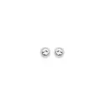 Boucles d'oreilles femme & enfant en argent, cristal blanc microserti 2 mm
