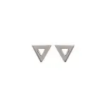Boucles d'oreilles femme & enfant, triangle en argent rhodié Boucles d'oreilles femme & enfant, triangle en argent rhodié