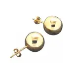 Boucles d'oreilles femme, perles dores 12 mm, zo bijoux - fame
