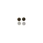 Boucles d'oreilles femme, plaqué or et perles marrons - chocolat Boucles d'oreilles femme, plaqué or et perles marrons - chocolat