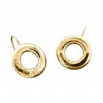 Boucles d'oreilles femme en plaqu or zo bijoux - cercle griff