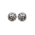 Boucles d'oreilles femme en perles d'argent vieilli - sha�ma