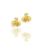 Boucles d'oreilles fille plaqu or - autruches