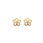 Boucles d'oreilles fille en plaqué or - petites fleurs Boucles d'oreilles fille en plaqué or - petites fleurs