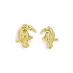Boucles d'oreilles pour fille en plaqué or - toucan Boucles d'oreilles pour fille en plaqué or - toucan