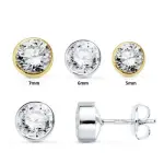 Boucles d'oreilles rondes brillantes, or 18 carats - esprit Boucles d'oreilles rondes brillantes, or 18 carats - esprit