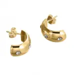 Boucles d'oreilles swarovski en plaqu or pour femme - sianna