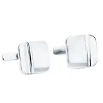 Boutons de manchette carrs - or blanc 18 carats - louis
