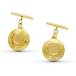 Boutons de manchette fer  cheval - or 18 carats - etalon