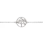 Bracelet en argent femme, arbre de vie - signature Bracelet en argent femme, arbre de vie - signature