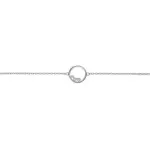 Bracelet argent femme, cercle rehaussé de zircon - ellena Bracelet argent femme, cercle rehaussé de zircon - ellena