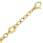 Bracelet audacieuse  acier dor, maille fantaisie chic et contemporaine