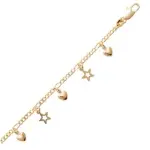 Bracelet  breloques spcial amoureux en plaqu or pour femme