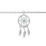 Bracelet cheville femme en argent 925 - attrape - rêve Bracelet cheville femme en argent 925 - attrape - rêve