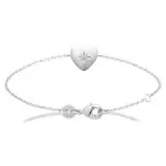 Bracelet coeur en argent 925 pour femme - tiana
