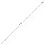 Bracelet coeur en argent 925 millimes - romance