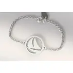 Bracelet créateur femme en argent - voilier Bracelet créateur femme en argent - voilier