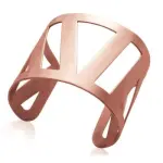 Bracelet femme acier rose, manchette originale - guila