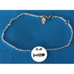 Bracelet femme argent, créateur cabanetchanque, arête de poisson Bracelet femme argent, créateur cabanetchanque, arête de poisson