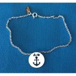Bracelet femme argent, cr�ateur cabanetchanque, token's ancre