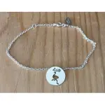 Bracelet femme argent, crateur cabanetchanque, token's autruche