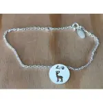 Bracelet femme argent, crateur cabanetchanque, token's cerf
