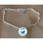 Bracelet femme argent, crateur cabanetchanque, token's chiot