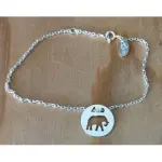 Bracelet femme argent, crateur cabanetchanque, token's elphant