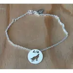 Bracelet femme argent, créateur cabanetchanque, token's loup Bracelet femme argent, créateur cabanetchanque, token's loup
