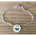 Bracelet femme argent, cr�ateur cabanetchanque, token's otarie