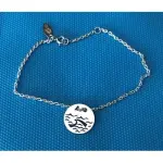 Bracelet femme argent, crateur cabanetchanque, token's vague