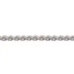 Bracelet femme en argent, maille corde 3 mm