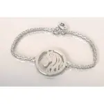 Bracelet femme en argent, tte de cheval par cabanetchanque