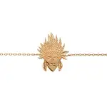 Bracelet femme & breloque chef indien en plaqué or Bracelet femme & breloque chef indien en plaqué or