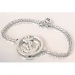 Bracelet femme, cr�ateur cabanetchanque, ancre marine en argent