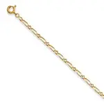 Bracelet femme et homme en or jaune 3 mm, maille figaro 1 - 1 - millas