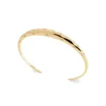 Bracelet femme, jonc ouvert, plaqu or jaune 18 carats - elouna