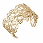 Bracelet femme, manchette plaqu or et swarovski, zo bijoux - reine